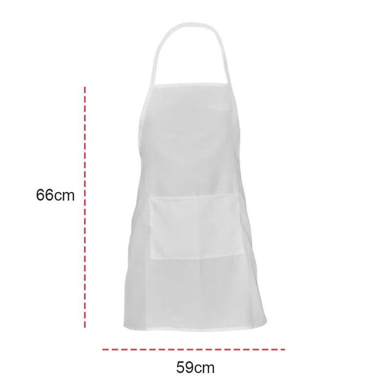 Avental Adulto Branco com Bolso – Personalizado - Imagem 2
