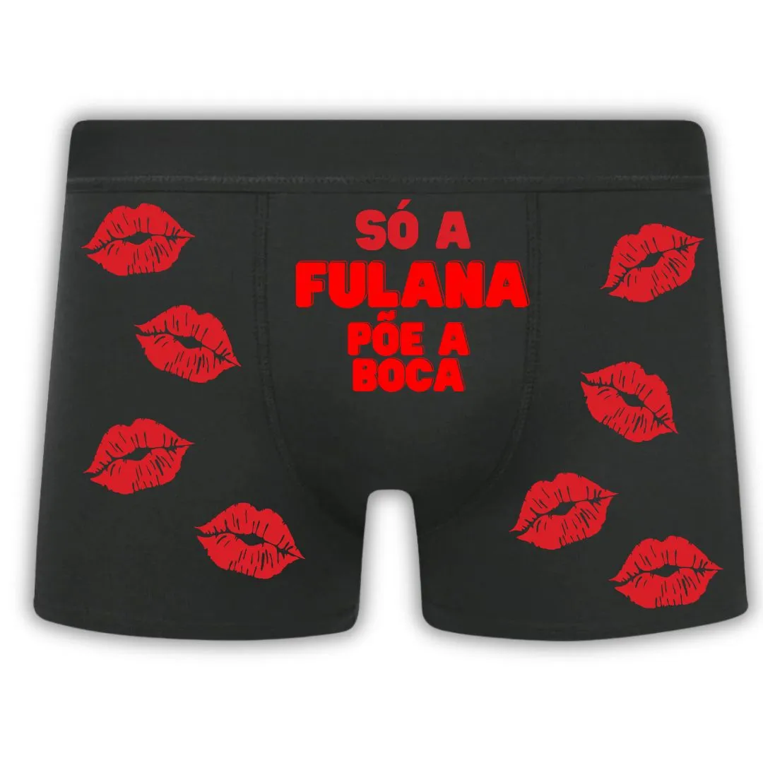 Cueca Preta Polieéster com forro Algodão- Personalizada - Imagem 5