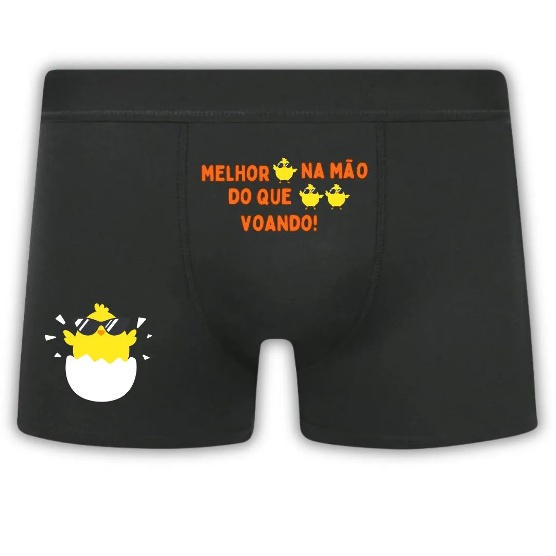 Cueca Preta Polieéster com forro Algodão- Personalizada - Imagem 4