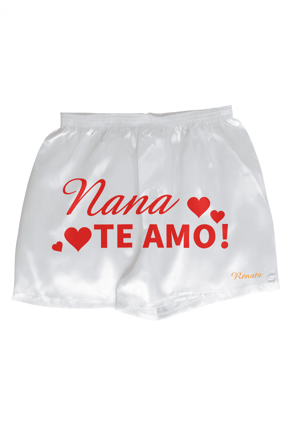 Cueca Samba-Canção em Cetim Poliéster Personalizada