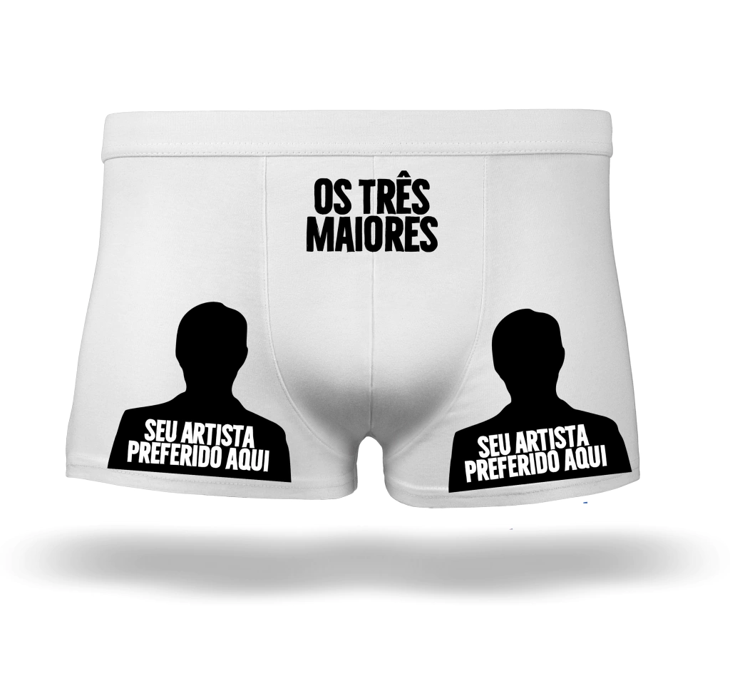 Cueca Branca em Poliéster com Forro em Algodão – Personalizada - Imagem 3