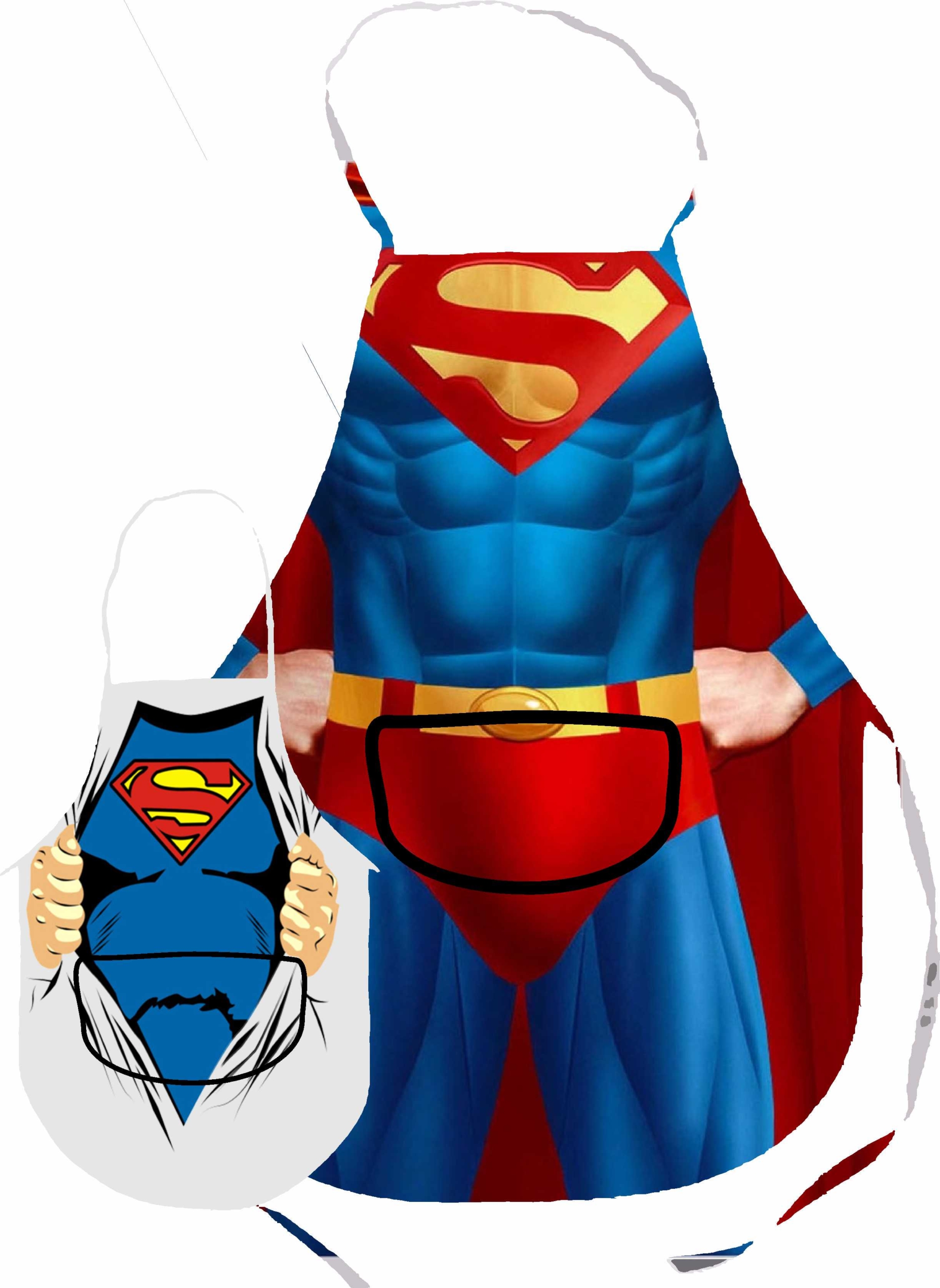 Kit Avental Adulto e Infantil em Poliéster Branco – Personalizado