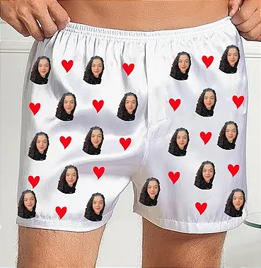 Cueca Samba-Canção em Cetim Poliéster Personalizada - Imagem 5
