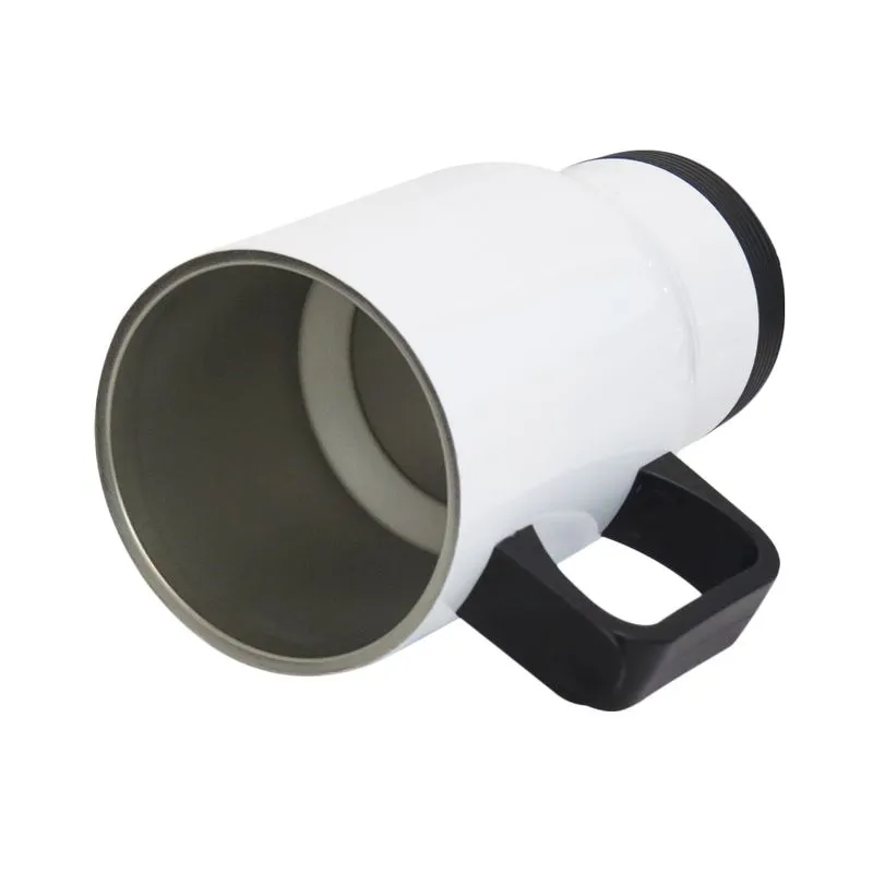 Caneca de Aço Inox Térmica Travel Mug Branca - 450ml - Imagem 3