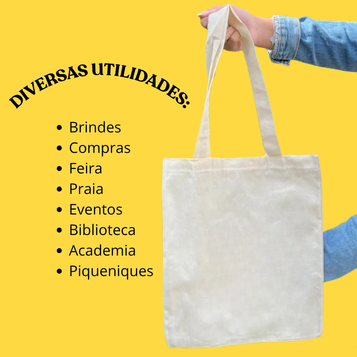 Sacola De Algodão Ecológica - Imagem 4