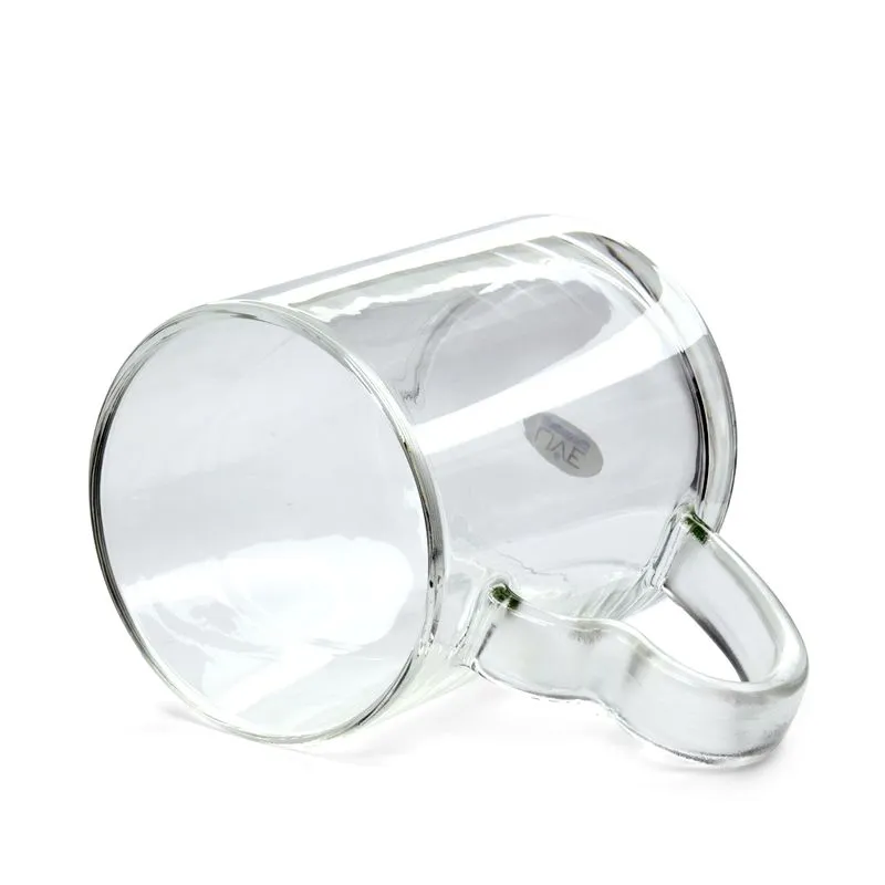 Caneca de Vidro Alça Love Cristal para Sublimação - 325ml - Imagem 2