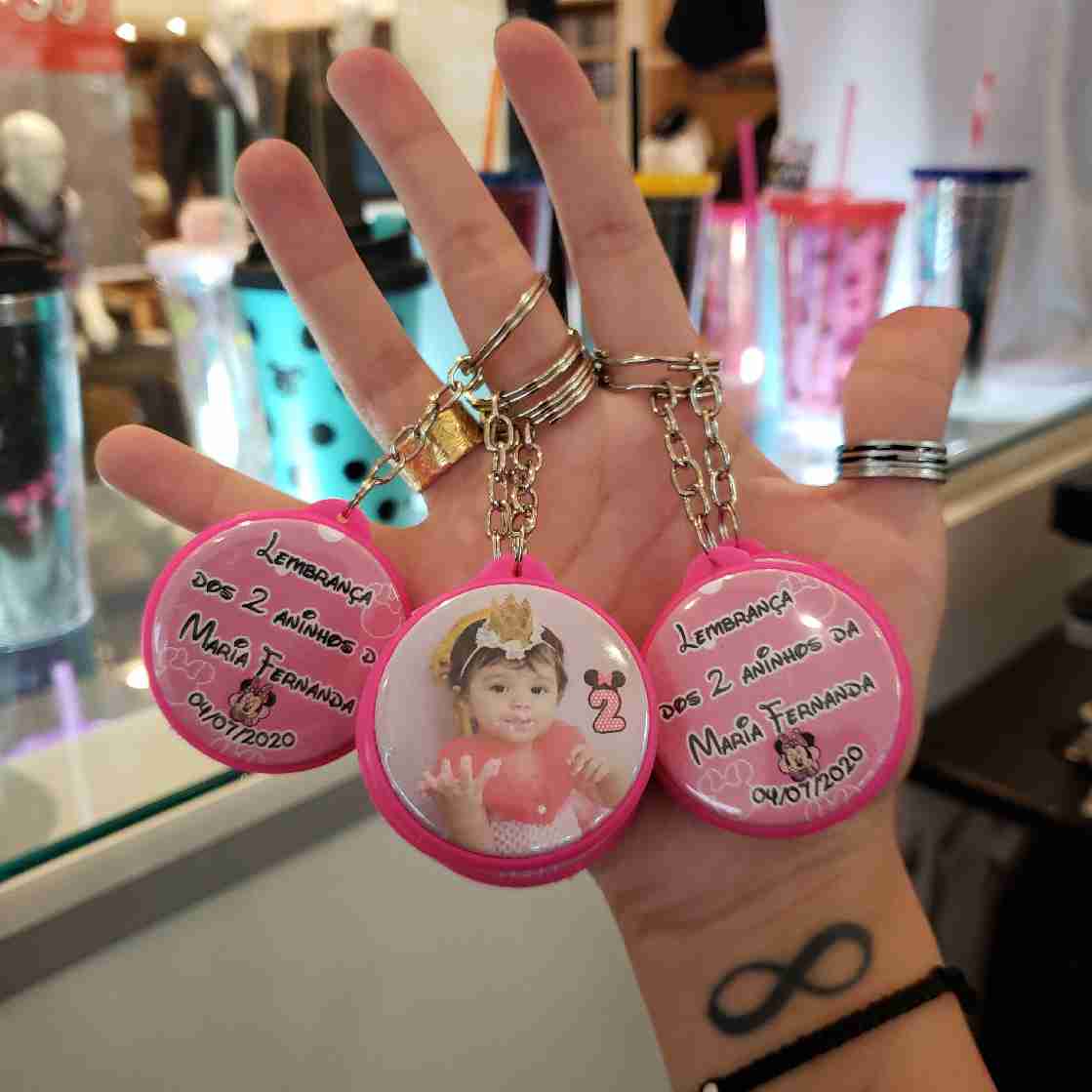 Kit 32 – Chaveiro Dupla Face Tipo Botton – 5 cm Personalizado - Imagem 2