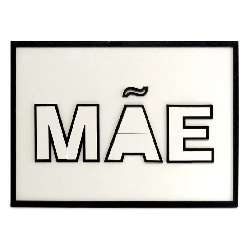 Porta Retrato para Sublimação de MDF Resinado Mosaico - Mãe