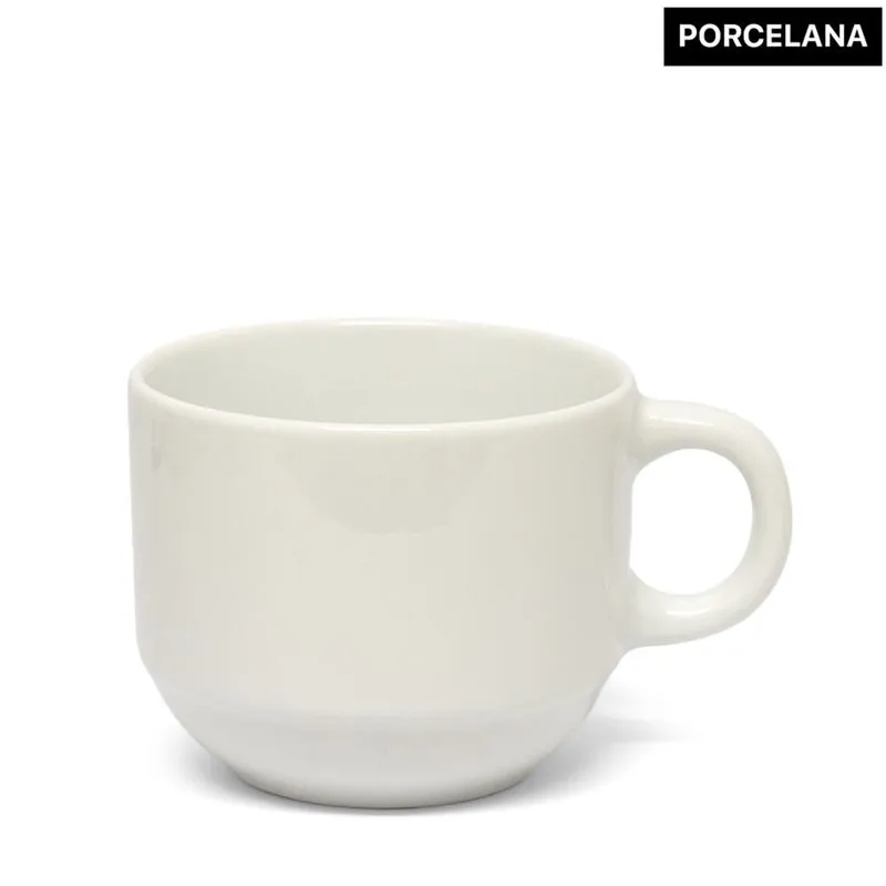 Xícara de Porcelana Branca para Sublimação - 180ml